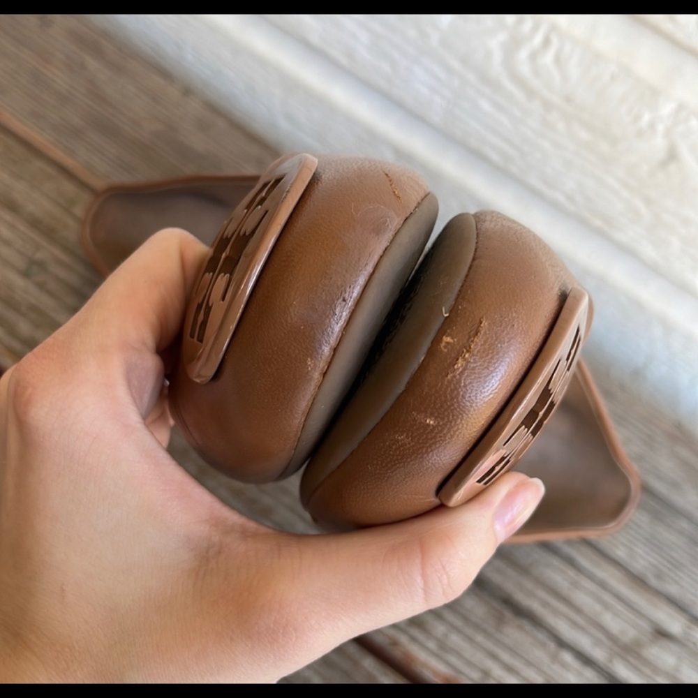 TORY BURCH Platform Leather Block Heels sz. 6.5